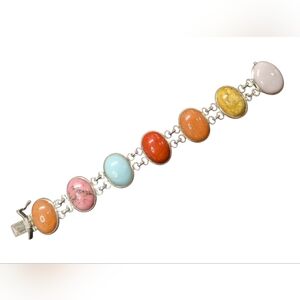 Sterling Silver Vintage Whitney Kelly Multi-Stone Bracelet